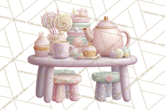 Easter Forest Animal Clipart, Cute Tea Party Woodland Png Product Image 4