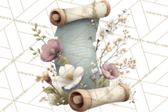 Spring Dark Academia Floral Botanical PNG Clipart Product Image 3