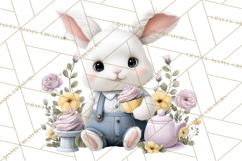 Easter Forest Animal Clipart, Cute Tea Party Woodland Png Product Image 2