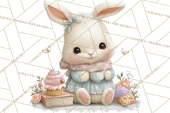 Easter Forest Animal Clipart, Cute Tea Party Woodland Png Product Image 3
