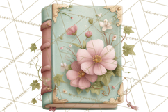 Spring Dark Academia Floral Botanical PNG Clipart Product Image 4