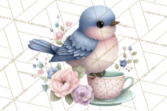 Easter Forest Animal Clipart, Cute Tea Party Woodland Png Product Image 2