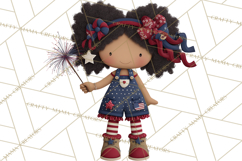 Patriotic Kids Clipart for 4th of July, USA Children PNG Product Image 5