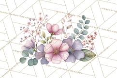 Spring Floral Frames and Borders PNG, Pastel Flower Clipart Product Image 2