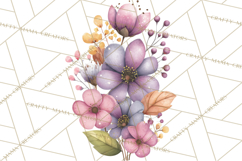 Spring Floral Frames and Borders PNG, Pastel Flower Clipart Product Image 3