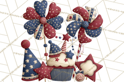 Patriotic Kids Clipart for 4th of July, USA Children PNG Product Image 2