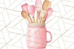 50s Retro Kitchen Clipart, Vintage 1950s Kitchen Appliances Product Image 2