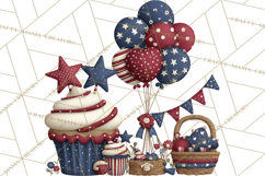Patriotic Kids Clipart for 4th of July, USA Children PNG Product Image 2