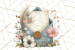 Spring Dark Academia Floral Botanical PNG Clipart Product Image 3