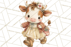 Baby Farm Animals Clipart PNG, Cute Spring Animals Product Image 3