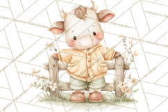 Baby Farm Animals Clipart PNG, Cute Spring Animals Product Image 4