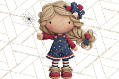 Patriotic Kids Clipart for 4th of July, USA Children PNG Product Image 2