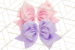 Bows Clipart, Girly Pastel Decorative Png, Layered Satin Product Image 2