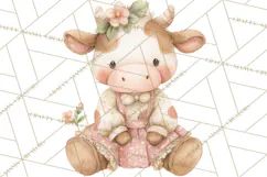 Baby Farm Animals Clipart PNG, Cute Spring Animals Product Image 3