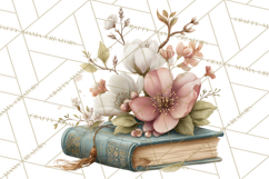 Spring Dark Academia Floral Botanical PNG Clipart Product Image 4