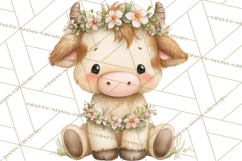 Baby Farm Animals Clipart PNG, Cute Spring Animals Product Image 4