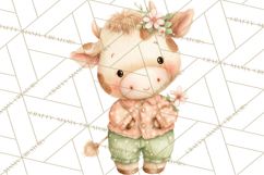 Baby Farm Animals Clipart PNG, Cute Spring Animals Product Image 5