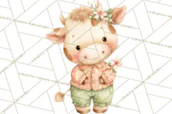 Baby Farm Animals Clipart PNG, Cute Spring Animals Product Image 5