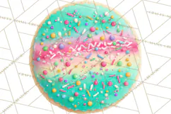 Birthday Cookies PNG, Birthday Cookie Clipart, Cute Sugar Product Image 5