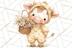 Baby Farm Animals Clipart PNG, Cute Spring Animals Product Image 3