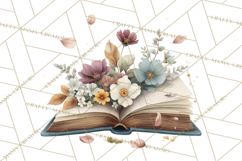 Spring Dark Academia Floral Botanical PNG Clipart Product Image 4