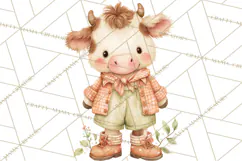 Baby Farm Animals Clipart PNG, Cute Spring Animals Product Image 5