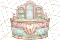Dinosaur Dentist Clipart Cute Pediatric Dental PNG Product Image 2