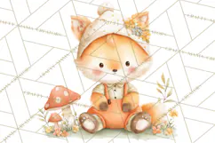 Baby Forest Animals Clipart PNG, Cute Spring Woodland Animal Product Image 2