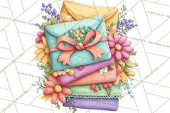 Summer Letters and Mail PNG, Summer Stationery Clipart Product Image 3