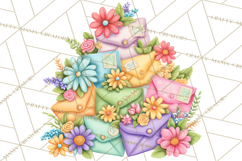 Summer Letters and Mail PNG, Summer Stationery Clipart Product Image 5