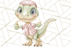 Dinosaur Dentist Clipart Cute Pediatric Dental PNG Product Image 3