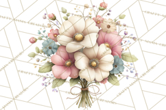 Spring Garden Animals Clipart, Cute Pastel Bunny Chick Lamb Product Image 3