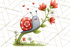 Happy Bug Friends Clipart, Ladybugs, Bees, Butterflies Png Product Image 4