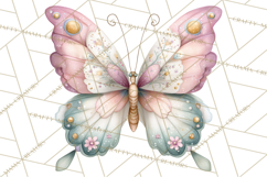 Spring Garden Animals Clipart, Cute Pastel Bunny Chick Lamb Product Image 4