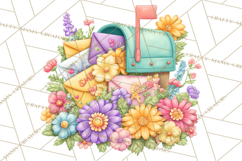 Summer Letters and Mail PNG, Summer Stationery Clipart Product Image 5