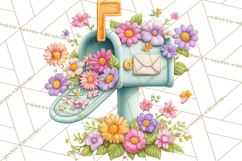 Summer Letters and Mail PNG, Summer Stationery Clipart Product Image 2