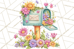 Summer Letters and Mail PNG, Summer Stationery Clipart Product Image 3