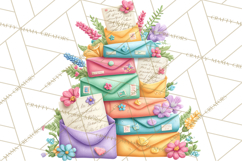 Summer Letters and Mail PNG, Summer Stationery Clipart Product Image 3