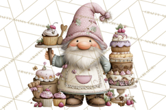 Easter Gnome Clipart, Cute Spring Gnomes PNG Product Image 5