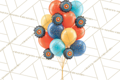 Monster Truck Birthday Party Clipart, Racing Celebration Png Product Image 5