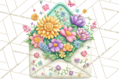 Summer Letters and Mail PNG, Summer Stationery Clipart Product Image 4