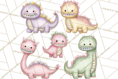 Dinosaur Dentist Clipart Cute Pediatric Dental PNG Product Image 2