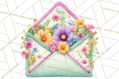 Summer Letters and Mail PNG, Summer Stationery Clipart Product Image 4