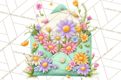 Summer Letters and Mail PNG, Summer Stationery Clipart Product Image 5