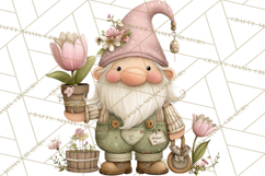 Easter Gnome Clipart, Cute Spring Gnomes PNG Product Image 3