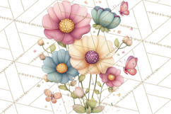 Spring Garden Animals Clipart, Cute Pastel Bunny Chick Lamb Product Image 5