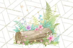 Baby Forest Animals Clipart PNG, Cute Spring Woodland Animal Product Image 5