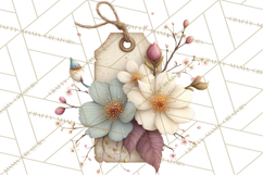 Spring Dark Academia Floral Botanical PNG Clipart Product Image 4