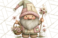 Easter Gnome Clipart, Cute Spring Gnomes PNG Product Image 5