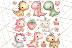 Dinosaur Dentist Clipart Cute Pediatric Dental PNG Product Image 2